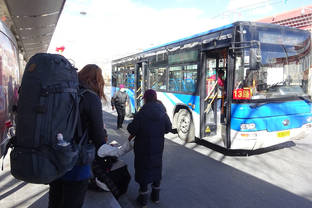 Stadtbus in Lhasa