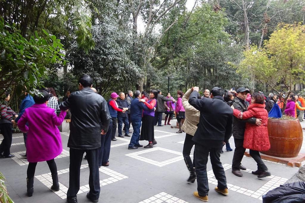 Tanz  im Volkspark von Chengdu