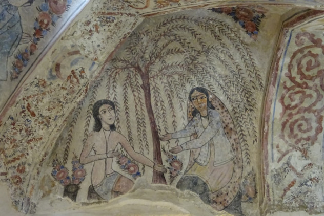 Deckenmalerei im Hamam-e Shah in Mashhad