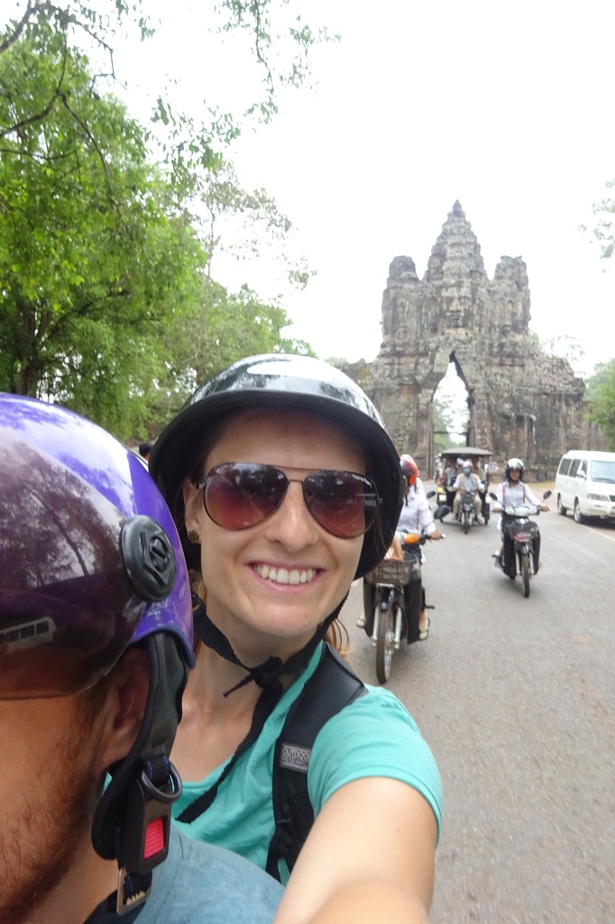 Rollerfahrt durch Angkor