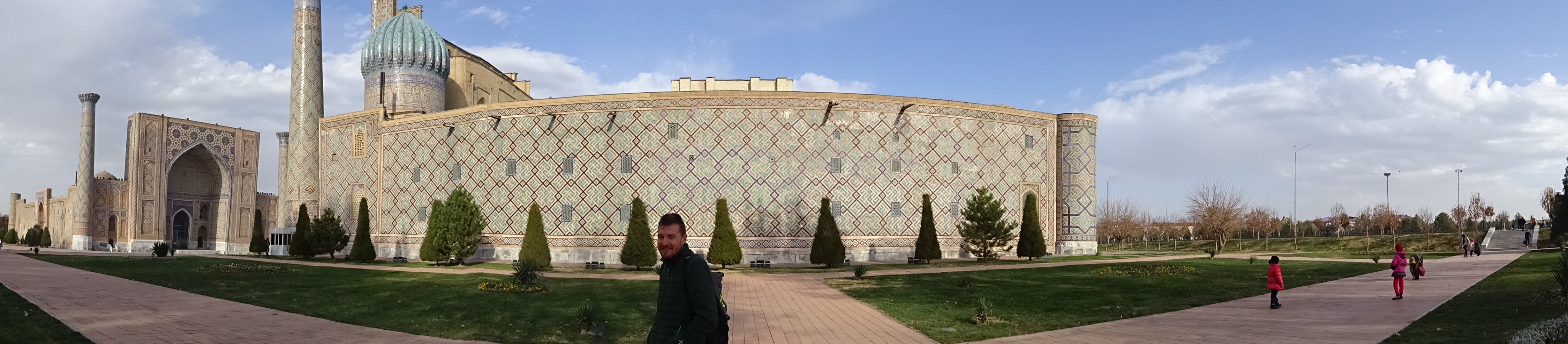 Panorama Registanplatz in Samarkand, Usbekistan
