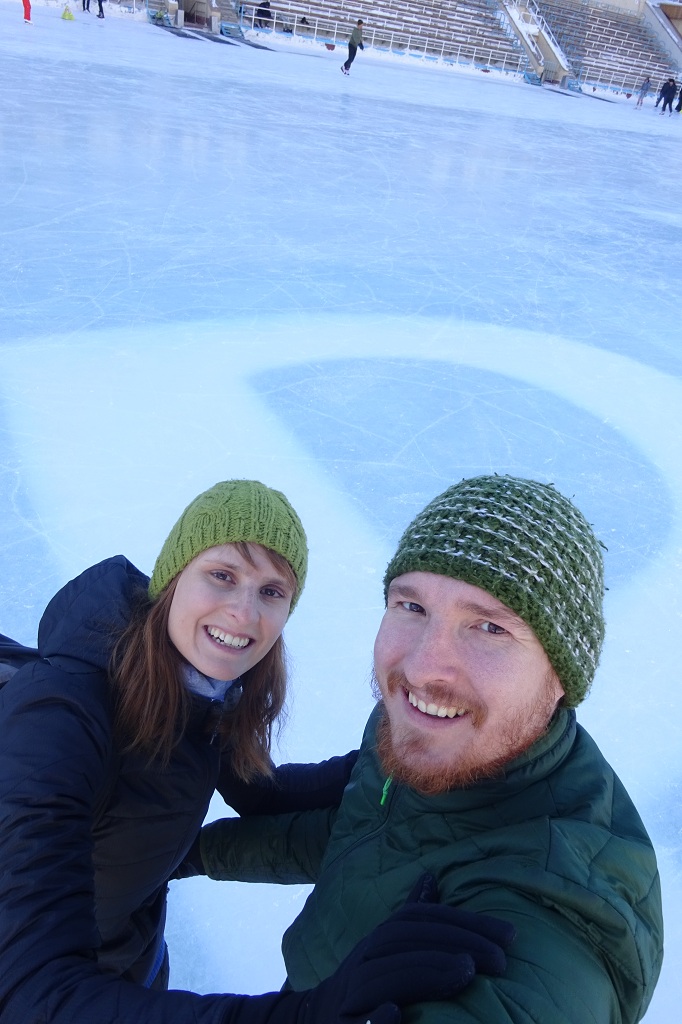 Selfi auf der Eisbahn