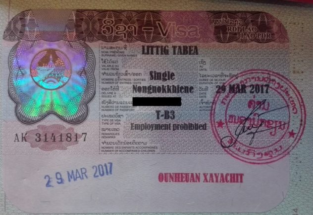 Visum Laos