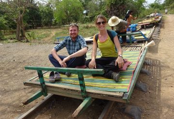 Auf dem Bambuszug in Battambang